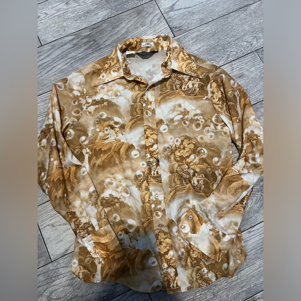 RARE Vintage Chemise et Cie Men's Button Up With Red Haired